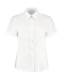 Hemden KUSTOM KIT Women's Tailored Fit Workwear Oxford Shirt SSL voor bedrukking &amp; borduring
