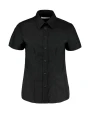 KUSTOM KIT Women's Tailored Fit Workwear Oxford Shirt SSL Hemden personalisierbar