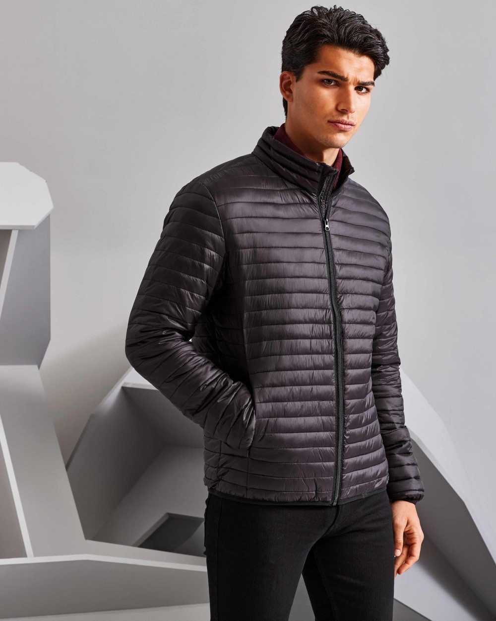2786 Tribe fineline padded jacket Jacken personalisierbar
