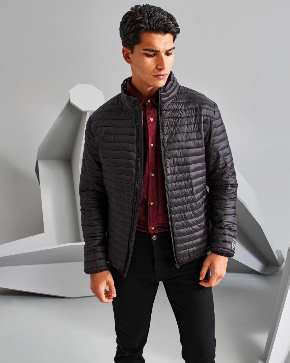 Vestes personnalisable 2786 Doudoune Tribe Fineline homme