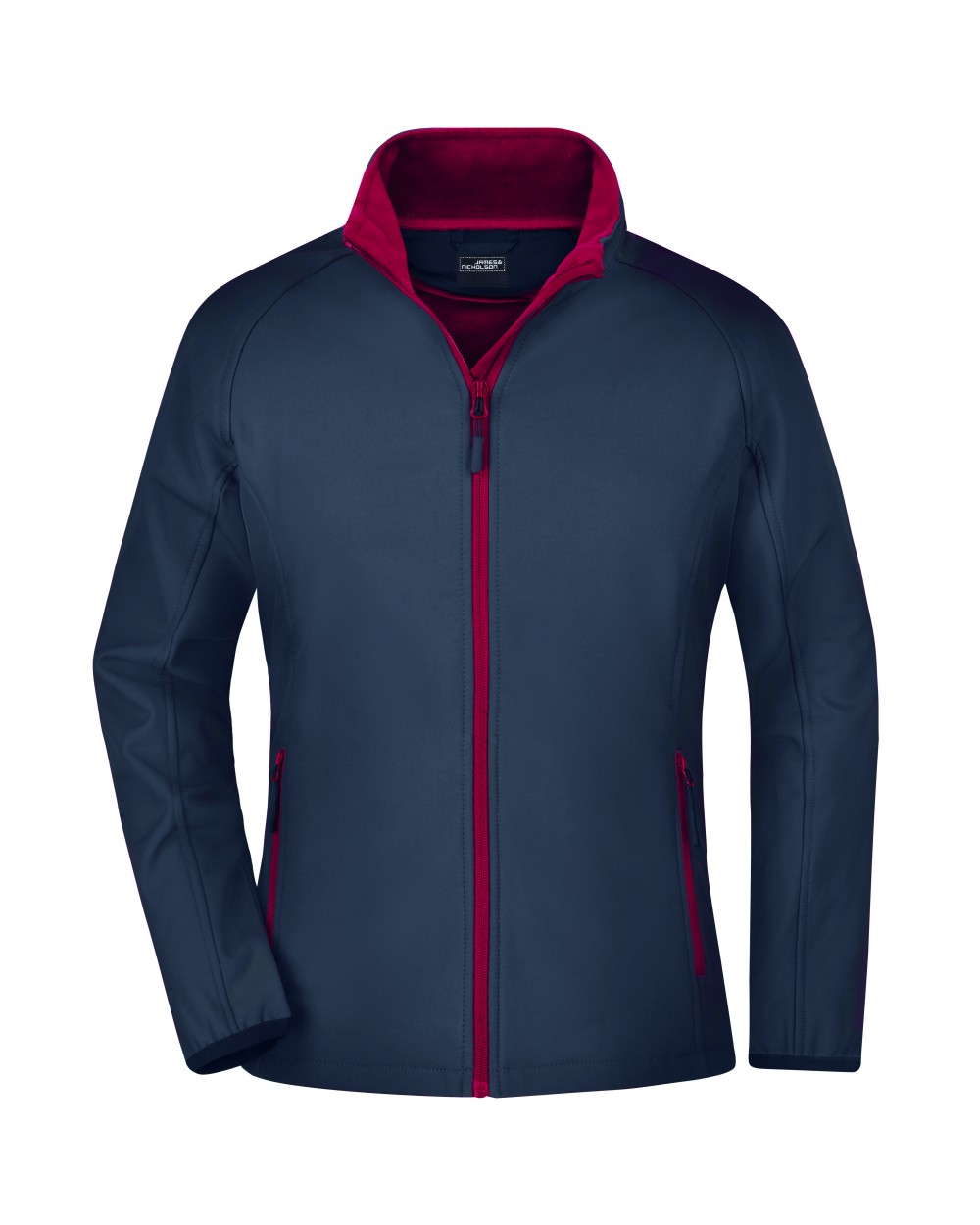 Softshells JAMES & NICHOLSON Ladies` Promo Softshell Jacket voor bedrukking &amp; borduring
