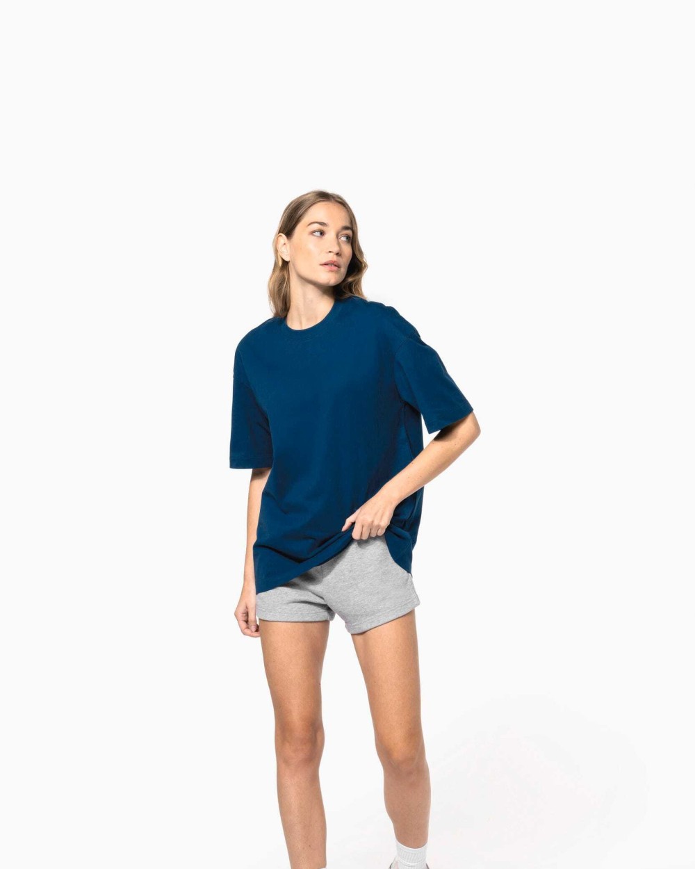 KARIBAN T-Shirt mit kurzen Ärmeln, Unisex, Oversize T-Shirts personalisierbar