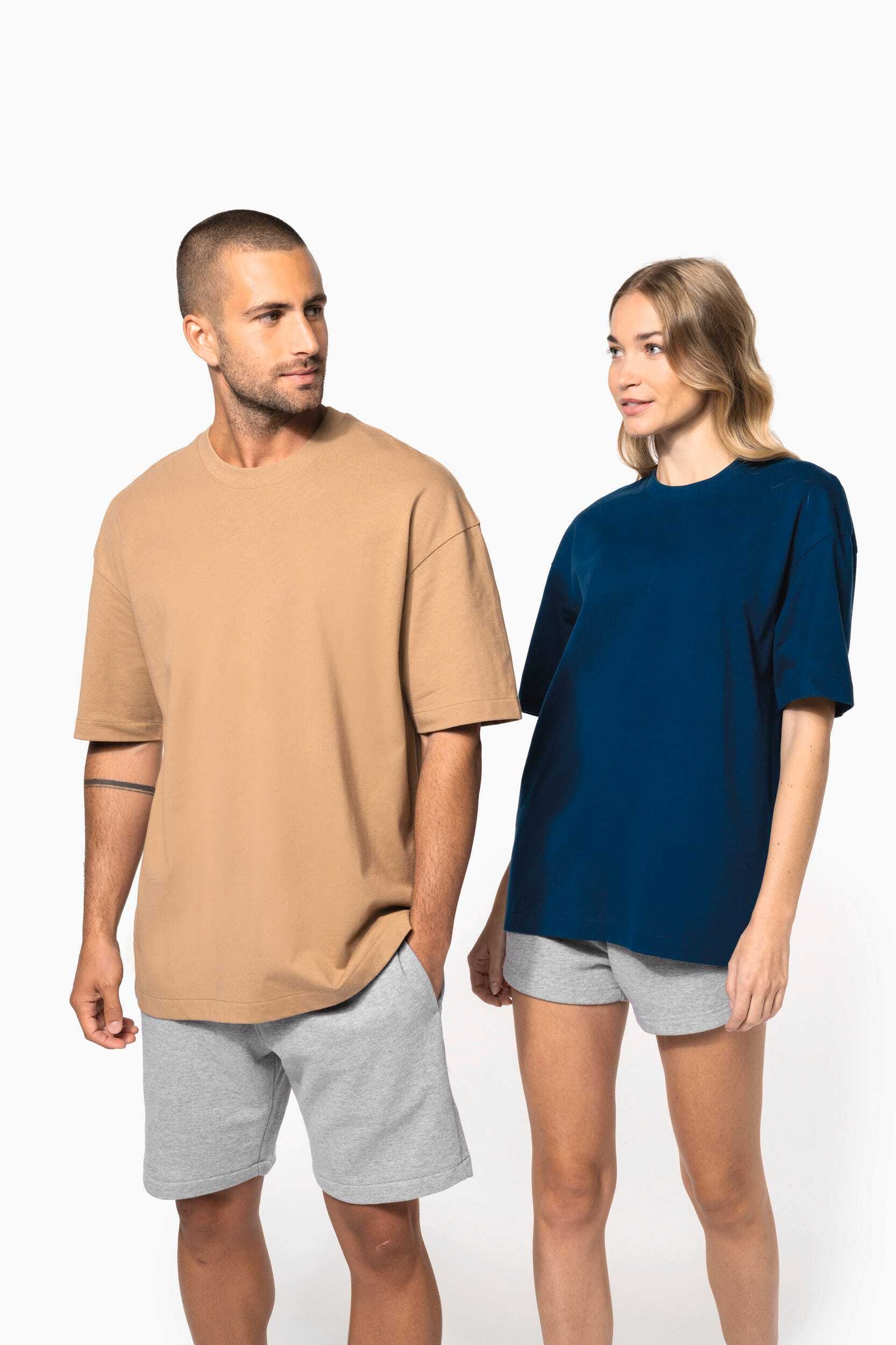 T-Shirts personnalisable KARIBAN T-shirt unisexe oversize manches courtes
