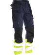 JOBMAN 2513 Bundhose Hi-Vis mit Hängetaschen Hosen personalisierbar