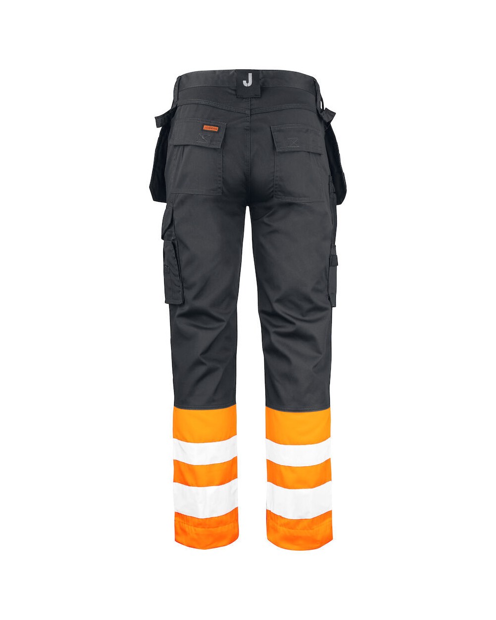 JOBMAN 2513 Bundhose Hi-Vis mit Hängetaschen Hosen personalisierbar