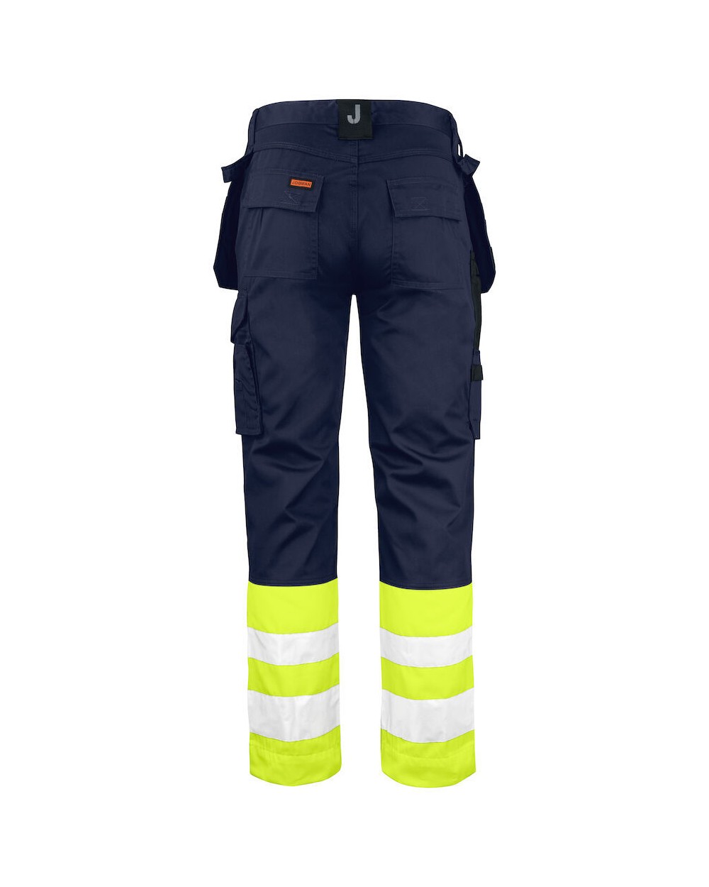 JOBMAN 2513 Bundhose Hi-Vis mit Hängetaschen Hosen personalisierbar