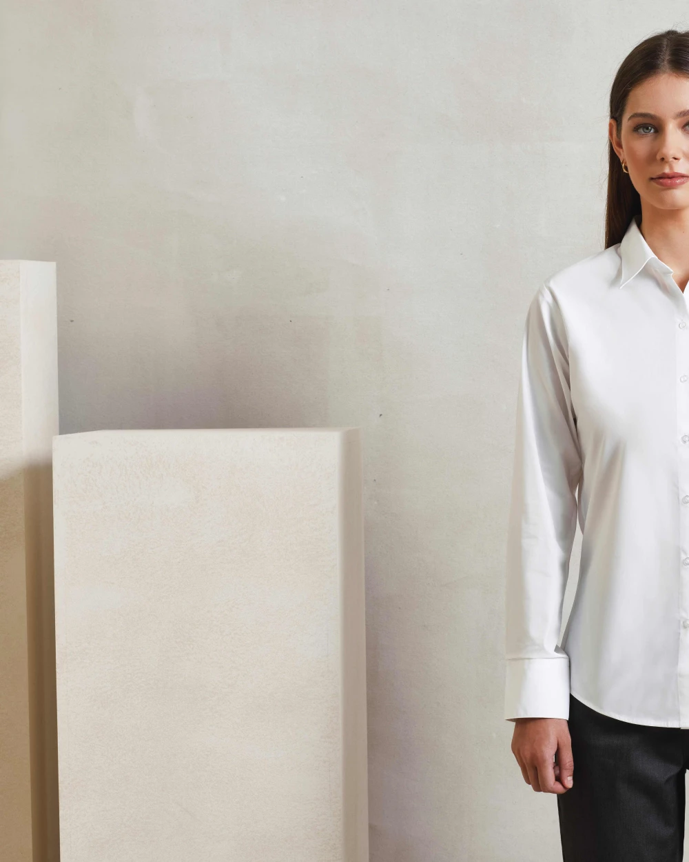 Hemden PREMIER Women's supreme poplin long sleeve shirt voor bedrukking &amp; borduring