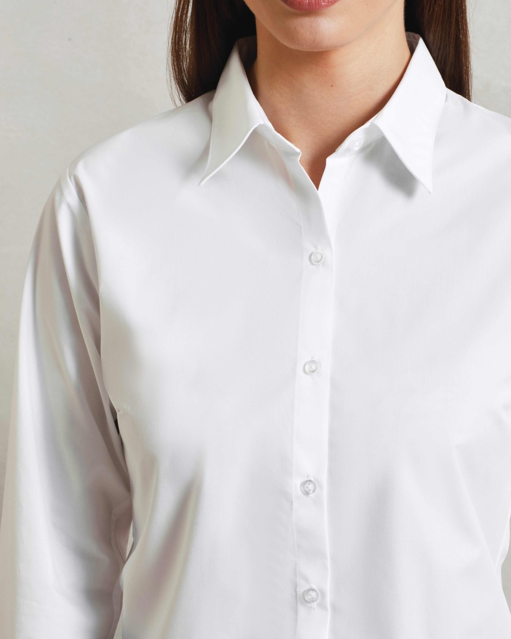 PREMIER Women's supreme poplin long sleeve shirt Hemden personalisierbar