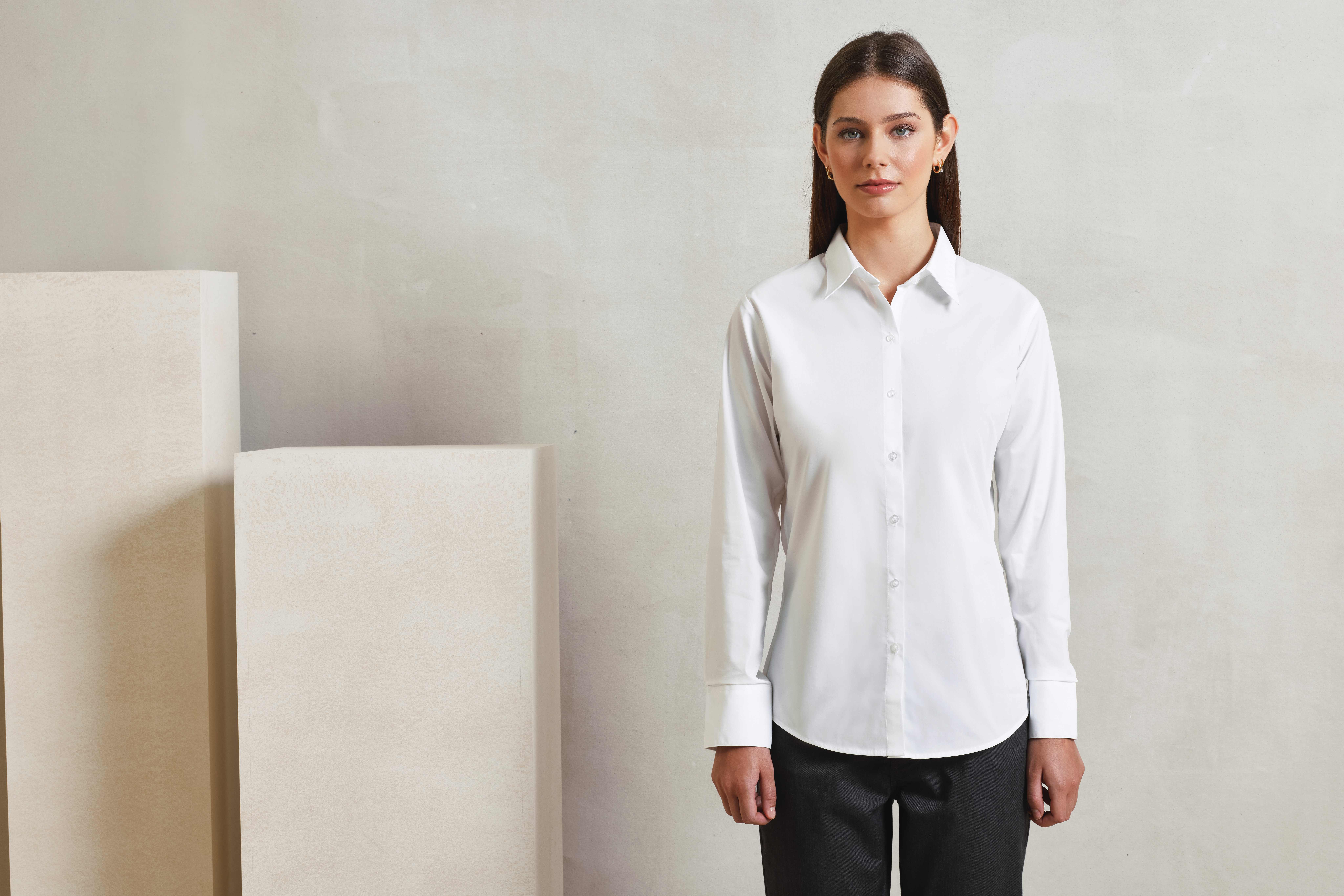 Chemises personnalisable PREMIER Chemise à manches longues en popeline Supreme Femme