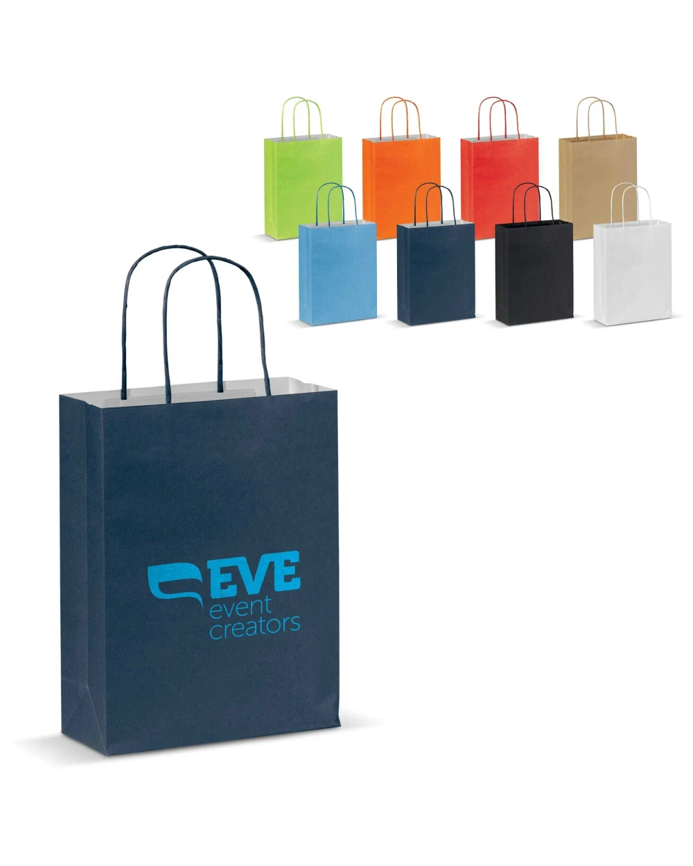 Tote bags personnalisable 4DO Petit sac papier kraft 120g/m²