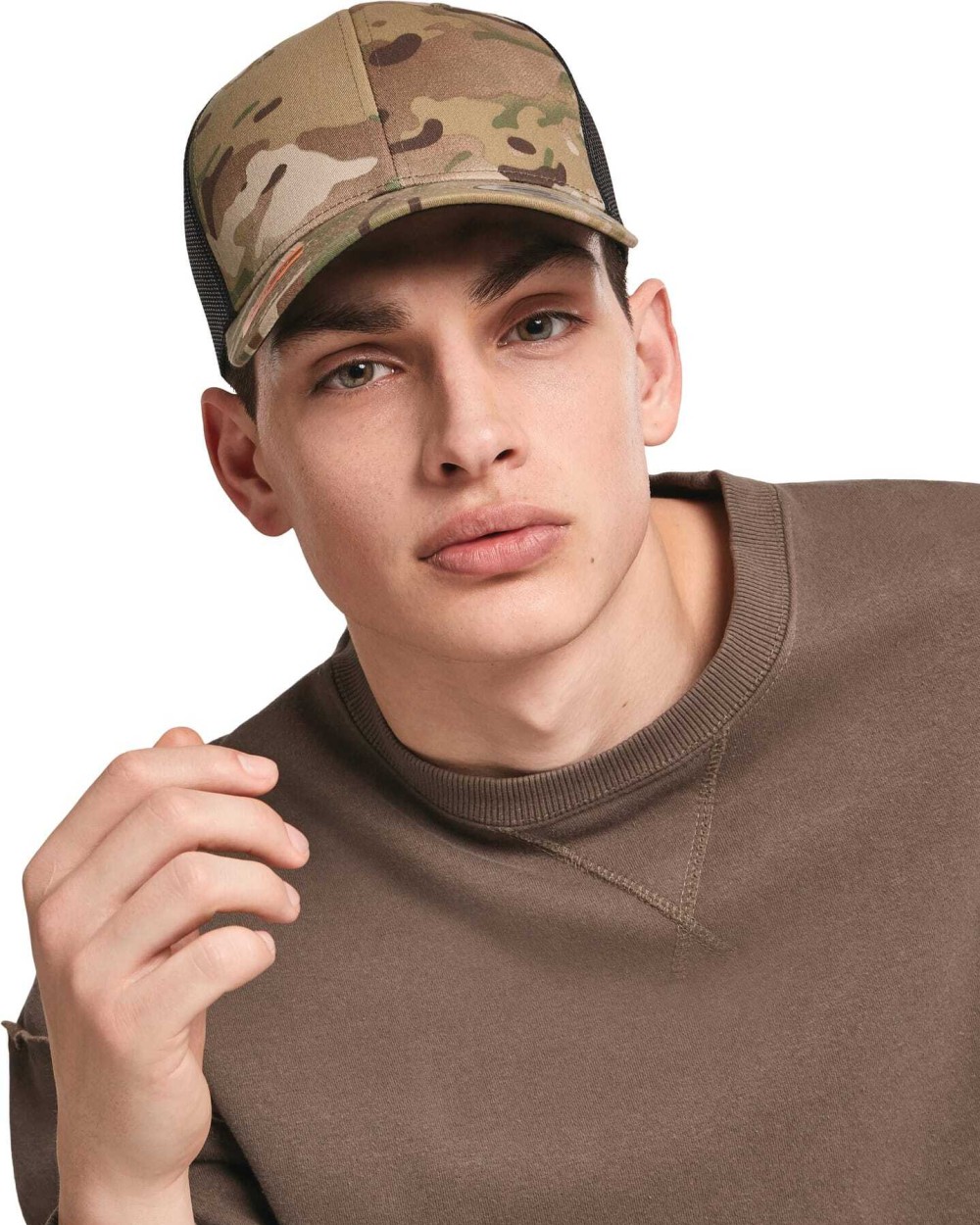 Casquettes personnalisable FLEXFIT Casquette retro trucker multicam
