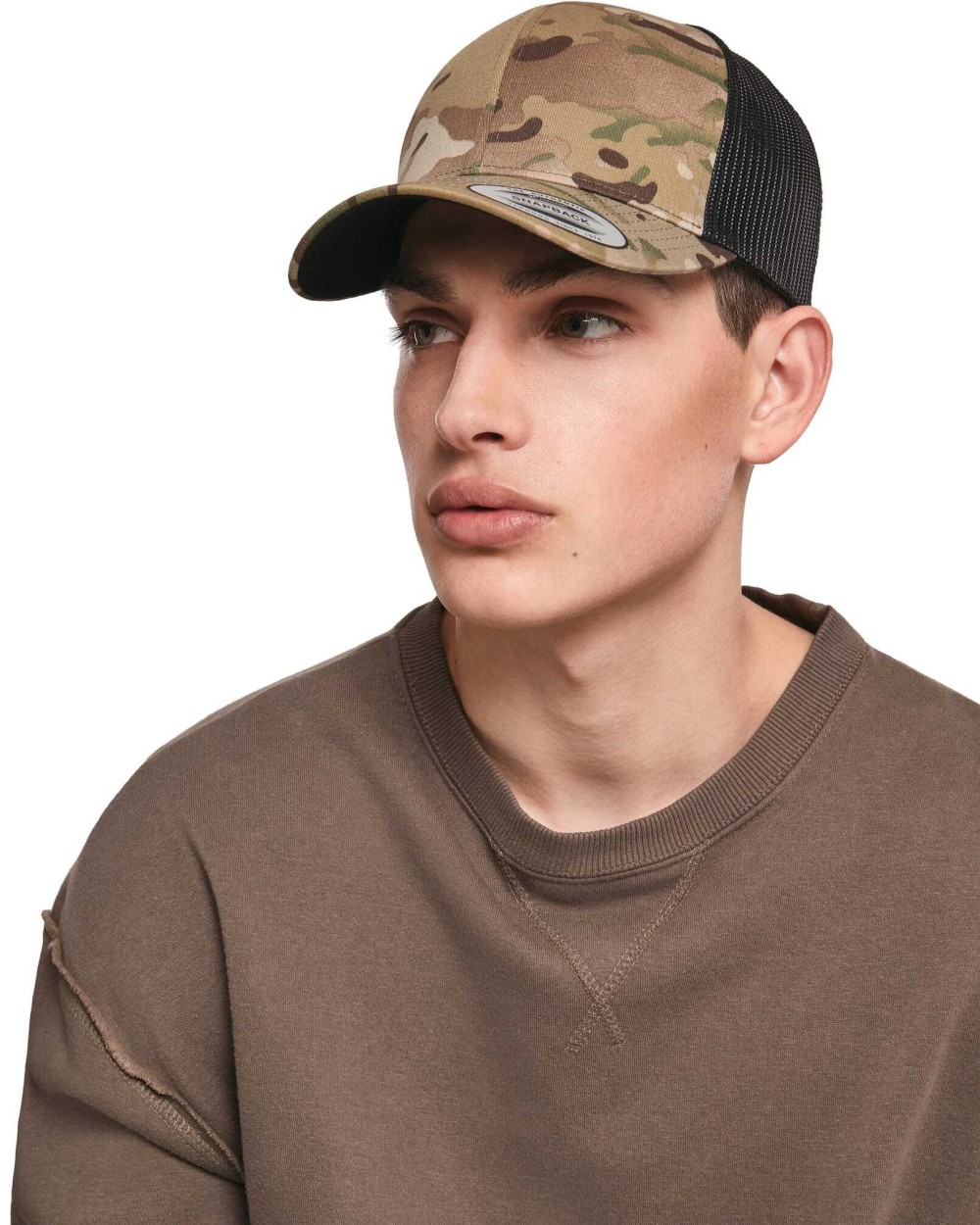 FLEXFIT Multicam Retro-Trucker-Kappe Kappen personalisierbar