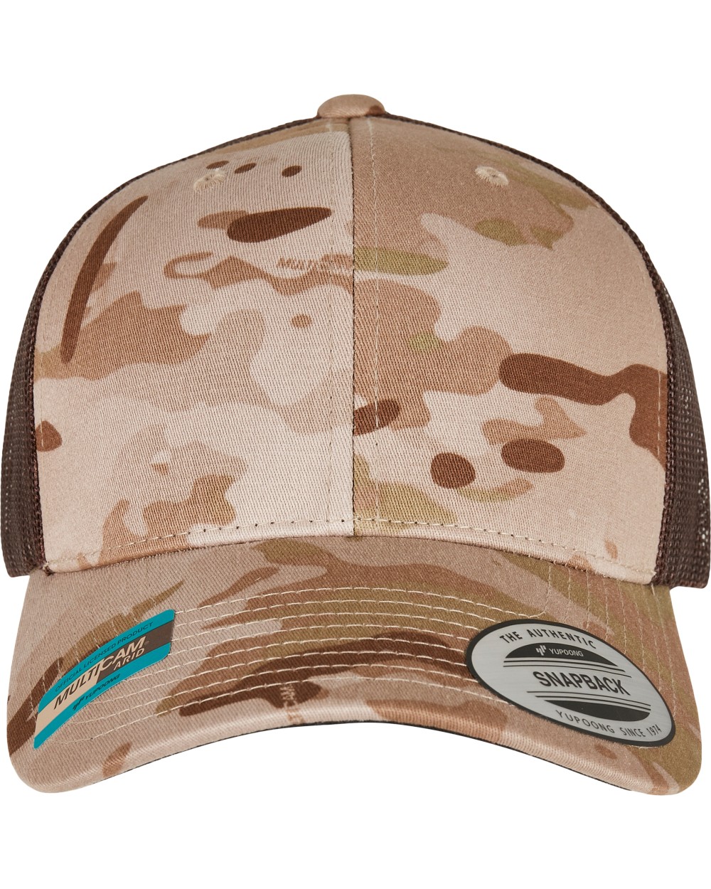 Petjes FLEXFIT Multicam retro truckerpet voor bedrukking &amp; borduring