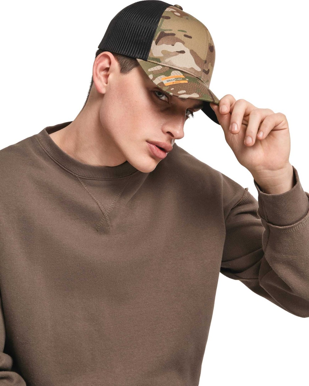FLEXFIT Multicam Retro-Trucker-Kappe Kappen personalisierbar