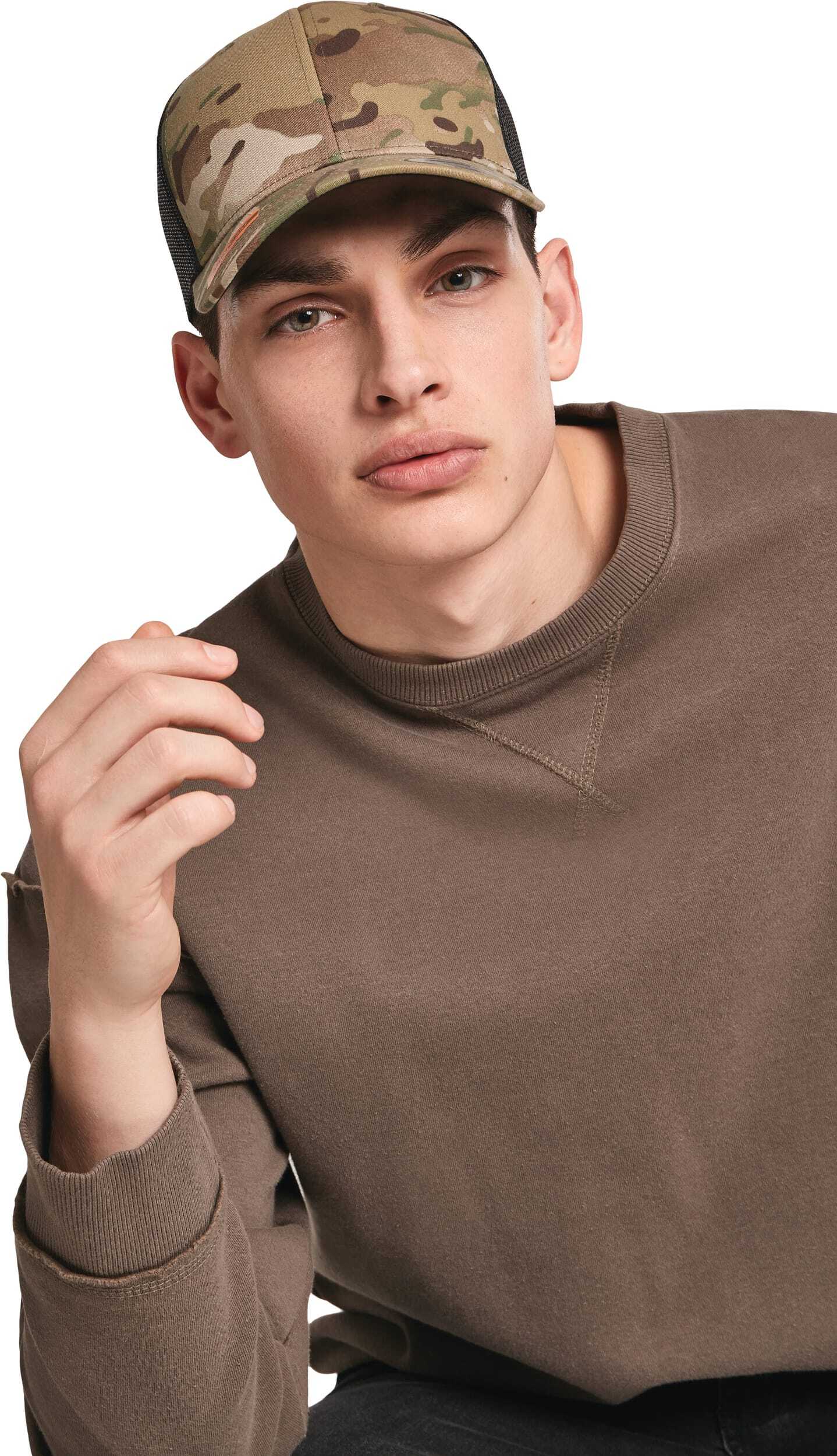 Petjes FLEXFIT Retro truckerspet Multicam voor bedrukking &amp; borduring