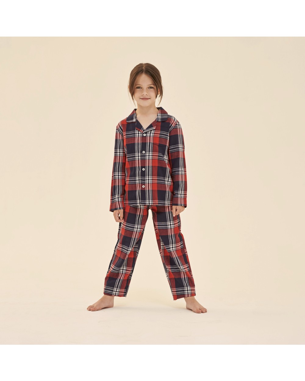 Pantalons personnalisable SKINNIFIT Kids´ Tartan Lounge Set
