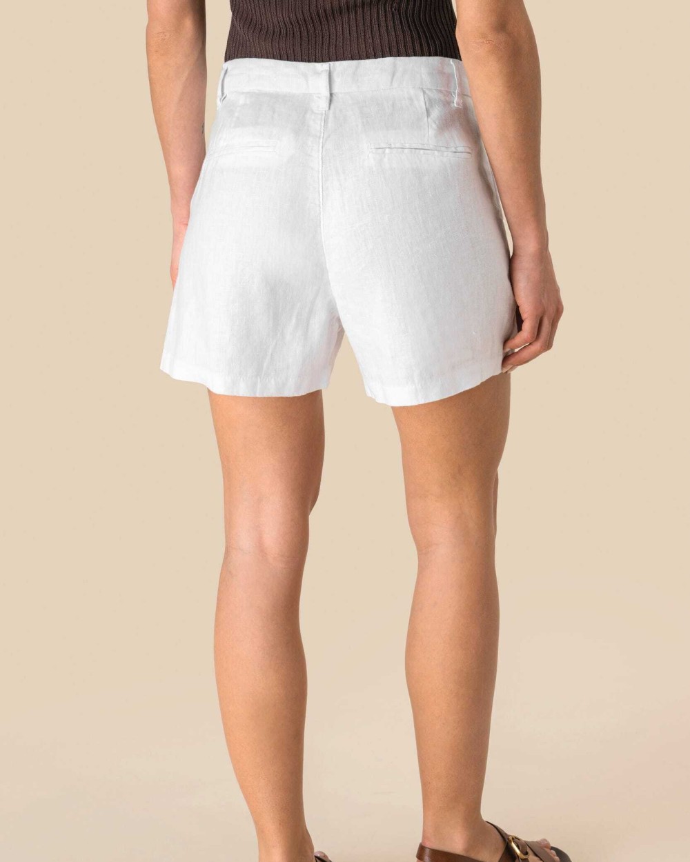 Bermuda's & Shorts SPASSO Linnen short dames voor bedrukking &amp; borduring