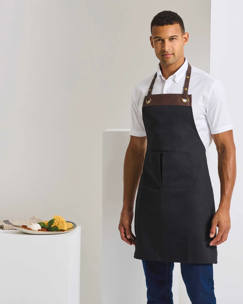 PREMIER Latzschürze Espresso Schürzen personalisierbar