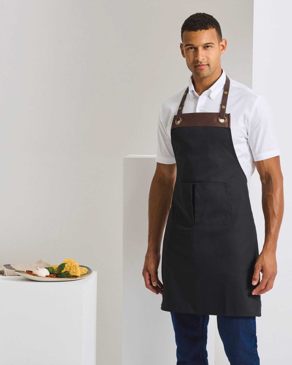 PREMIER Latzschürze Espresso Schürzen personalisierbar
