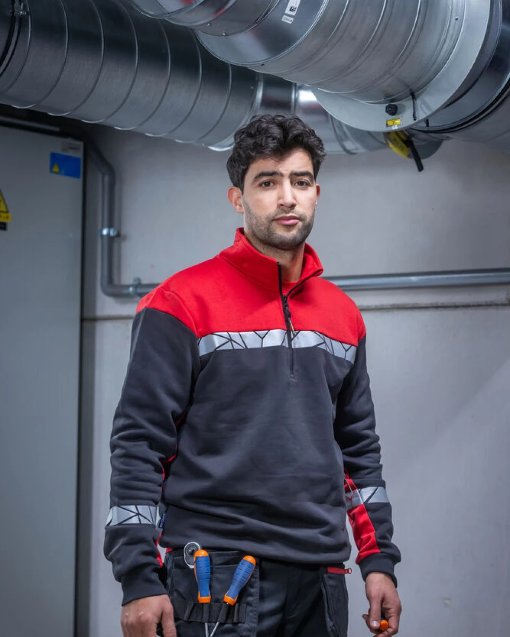 Sweat-shirts personnalisable PROJOB 7102 PROGRESSION SWEATSHIRT 1/2 ZIP