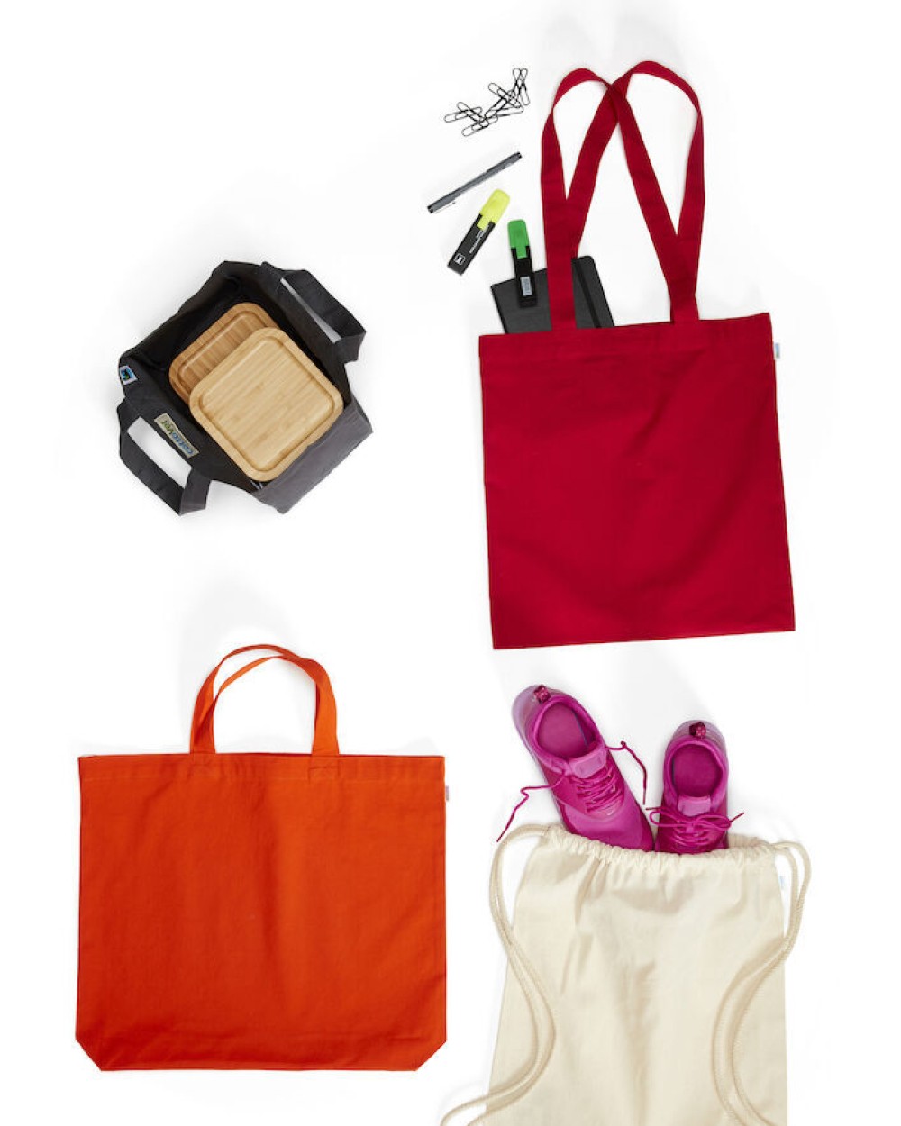 Tote bags COTTOVER TOTE BAG - GOTS GECERTIFICEERD voor bedrukking &amp; borduring