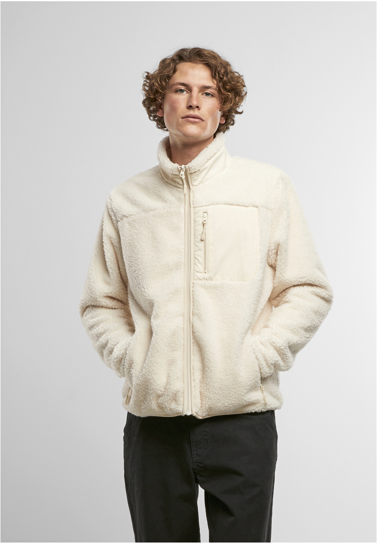 Jassen NEW MORNING STUDIOS Bonded Sherpa Jacket voor bedrukking &amp; borduring