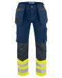 Broeken PROJOB 6530 SIGNALISATIEBROEK MET KNIEZAKKEN EN SPIJKERZAKKEN EN ISO 20471 KLASSE 1 voor bedrukking &amp; borduring