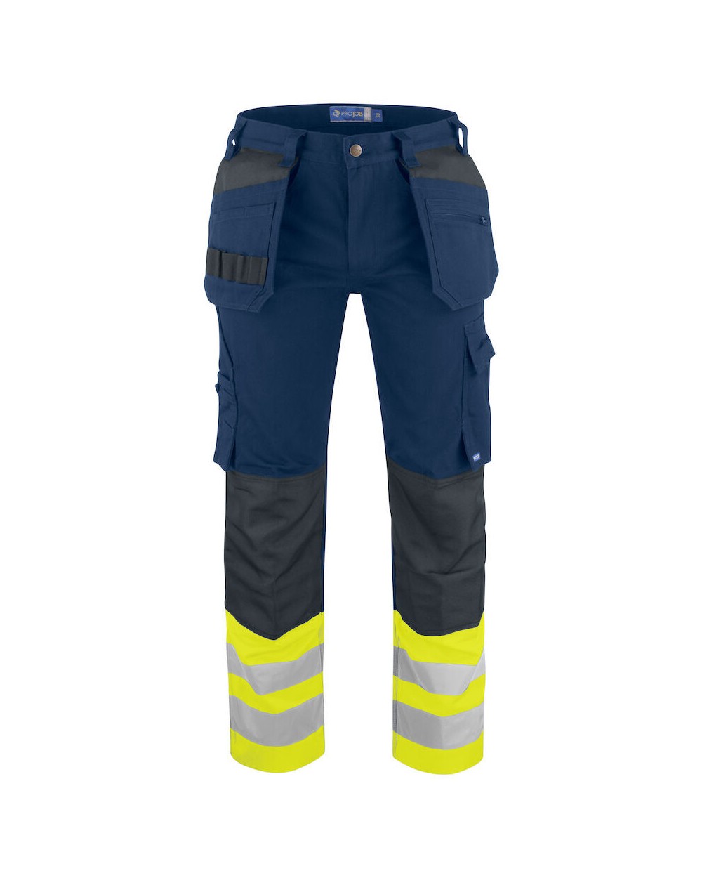 Broeken PROJOB 6530 SIGNALISATIEBROEK MET KNIEZAKKEN EN SPIJKERZAKKEN EN ISO 20471 KLASSE 1 voor bedrukking &amp; borduring