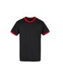 T-shirts BUILD YOUR BRAND RINGER TEE voor bedrukking &amp; borduring
