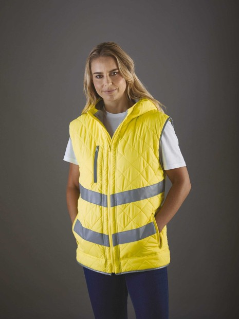 Vestes à personnaliser YOKO Bodywarmer haute visibilité "Kensington" 