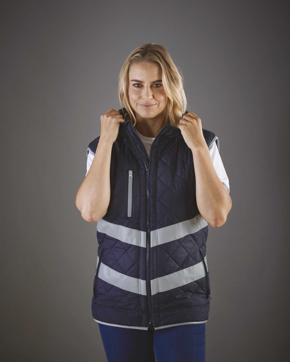 YOKO Kensington - Hi-Vis hoodied gilet Jacken personalisierbar