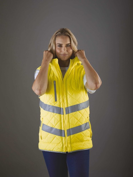 Vestes à personnaliser YOKO Bodywarmer haute visibilité "Kensington" 