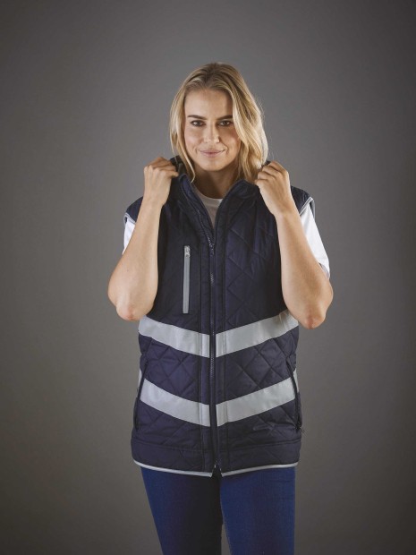 Vestes à personnaliser YOKO Bodywarmer haute visibilité "Kensington" 