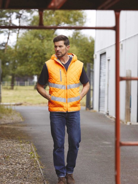 Vestes à personnaliser YOKO Bodywarmer haute visibilité "Kensington" 