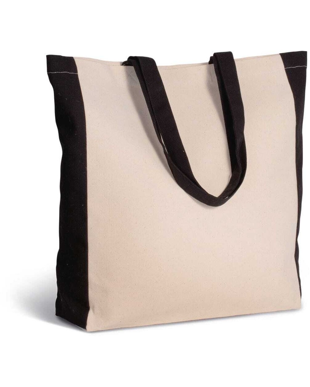 Tote bags KIMOOD Tweekleurige shopper voor bedrukking &amp; borduring