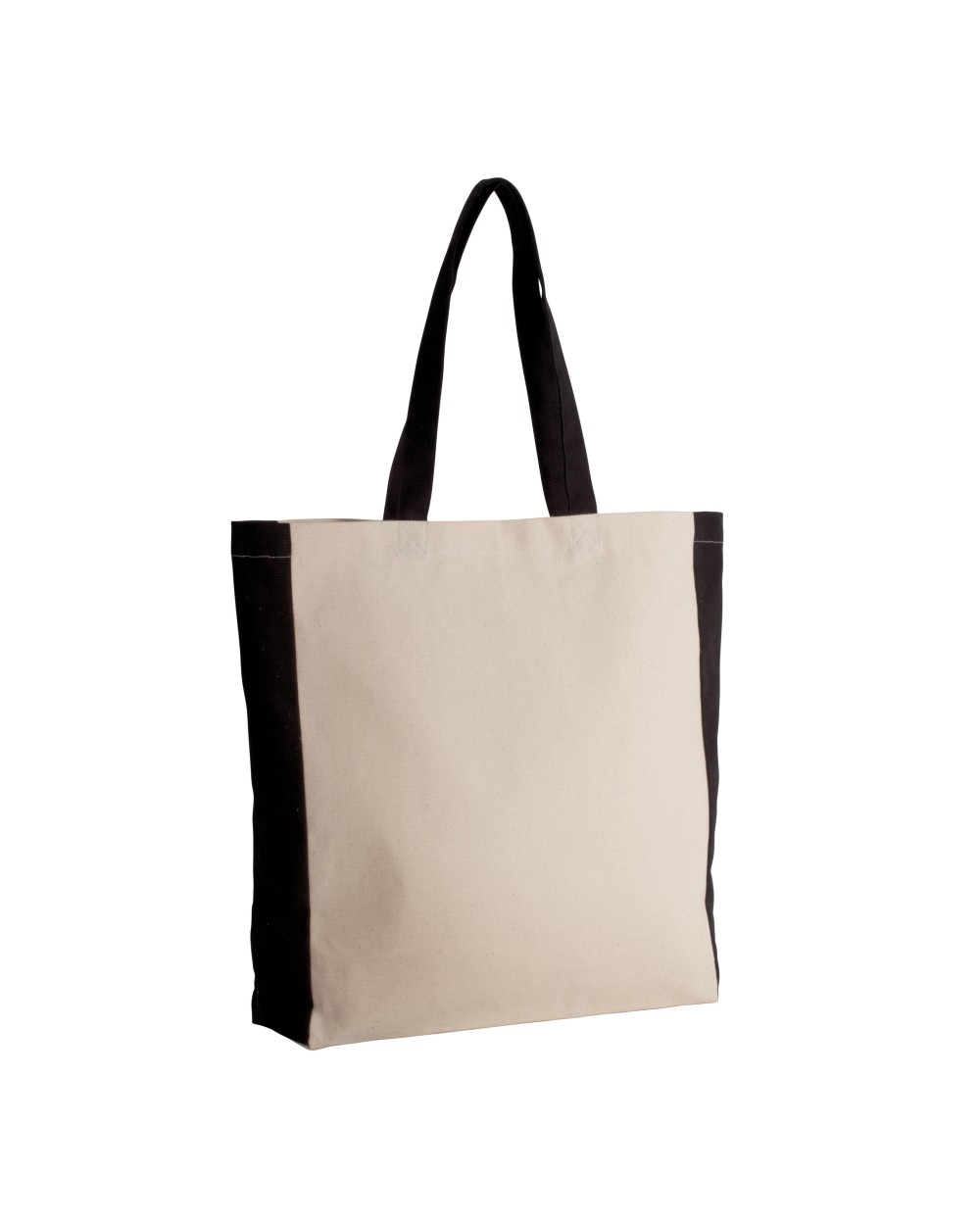 Tote bags KIMOOD Tweekleurige shopper voor bedrukking &amp; borduring