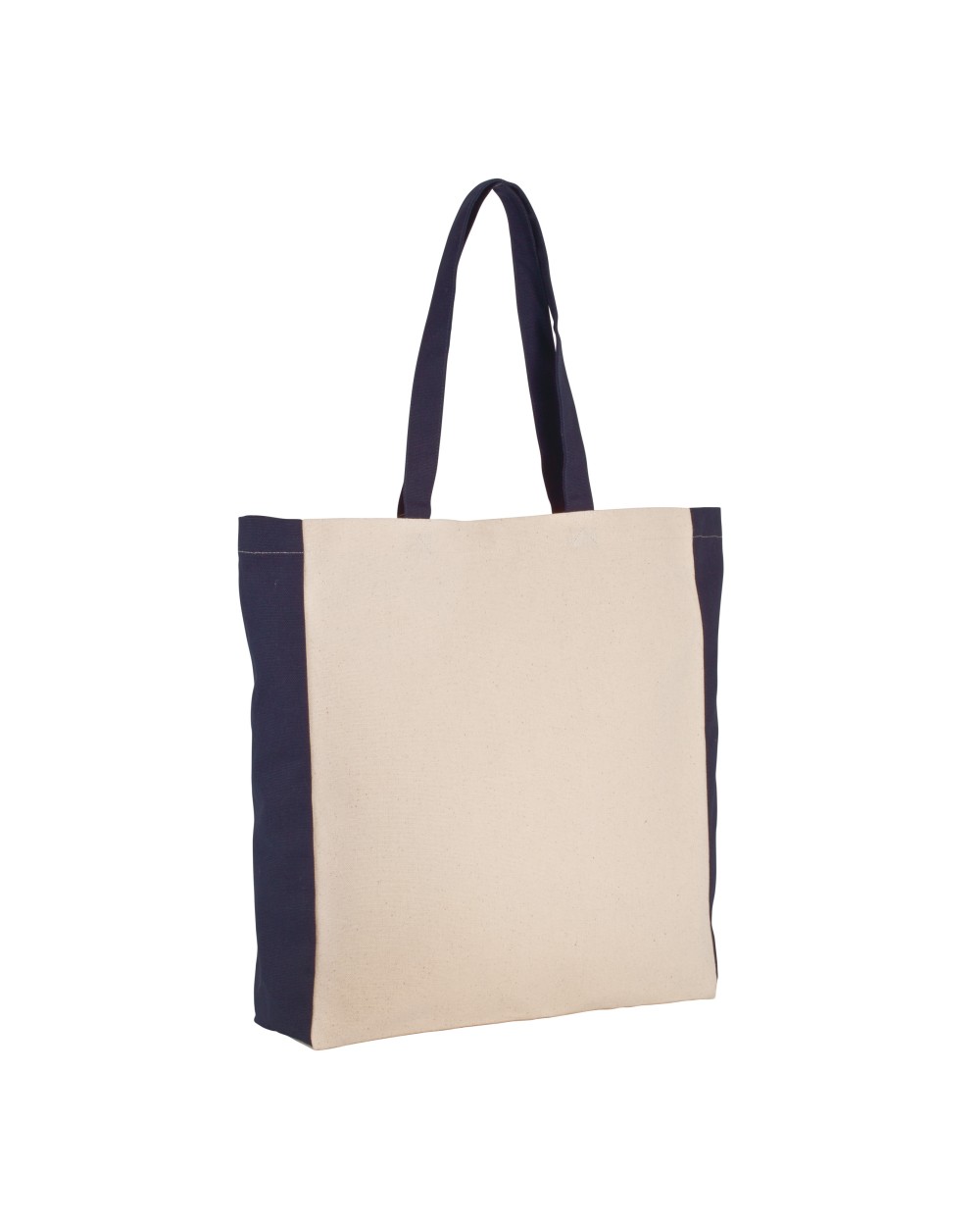 Tote bags KIMOOD Tweekleurige shopper voor bedrukking &amp; borduring