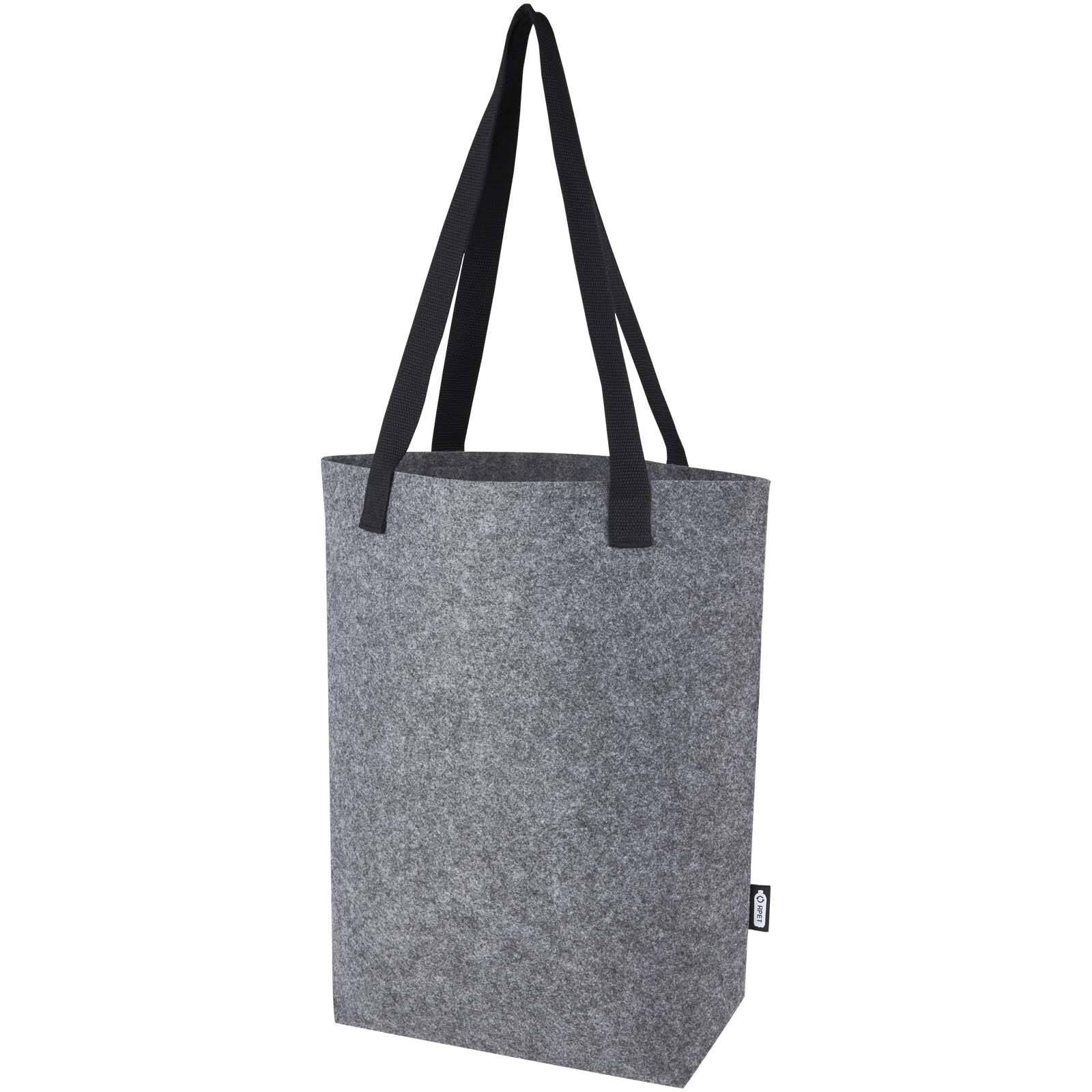Tote bags personnalisable 4DO Sac shopping Felta avec large fond de 12 L en feutre recyclé certifié GRS