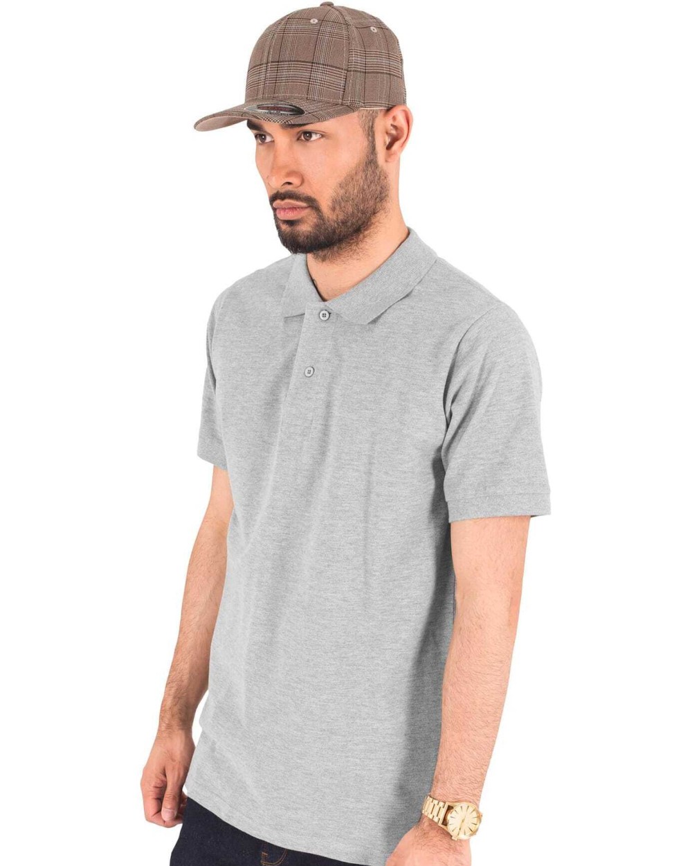 FLEXFIT Kappe mit Prince of Wales-Muster Kappen personalisierbar