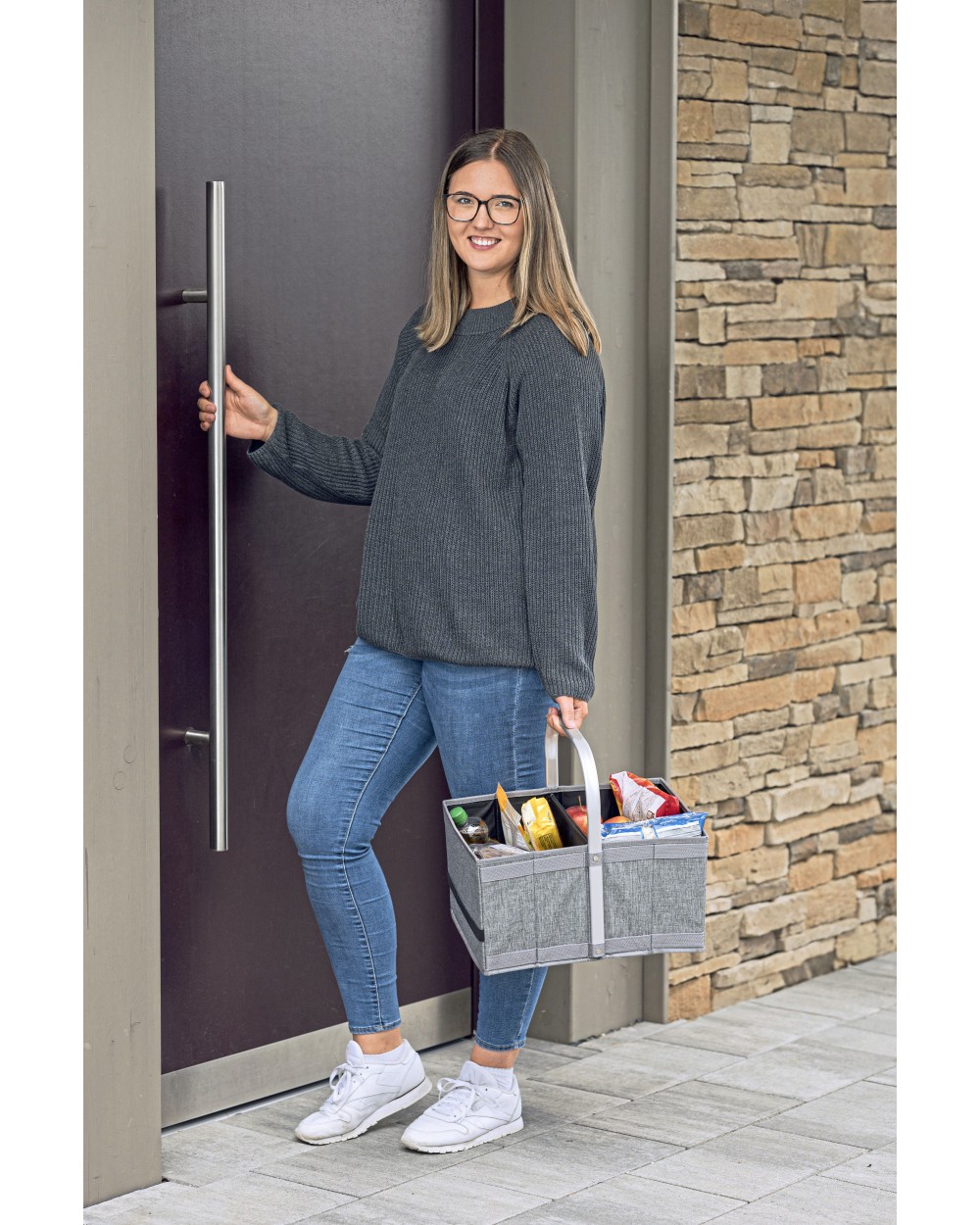 L-MERCH Universal Folding Basket Taschen personalisierbar