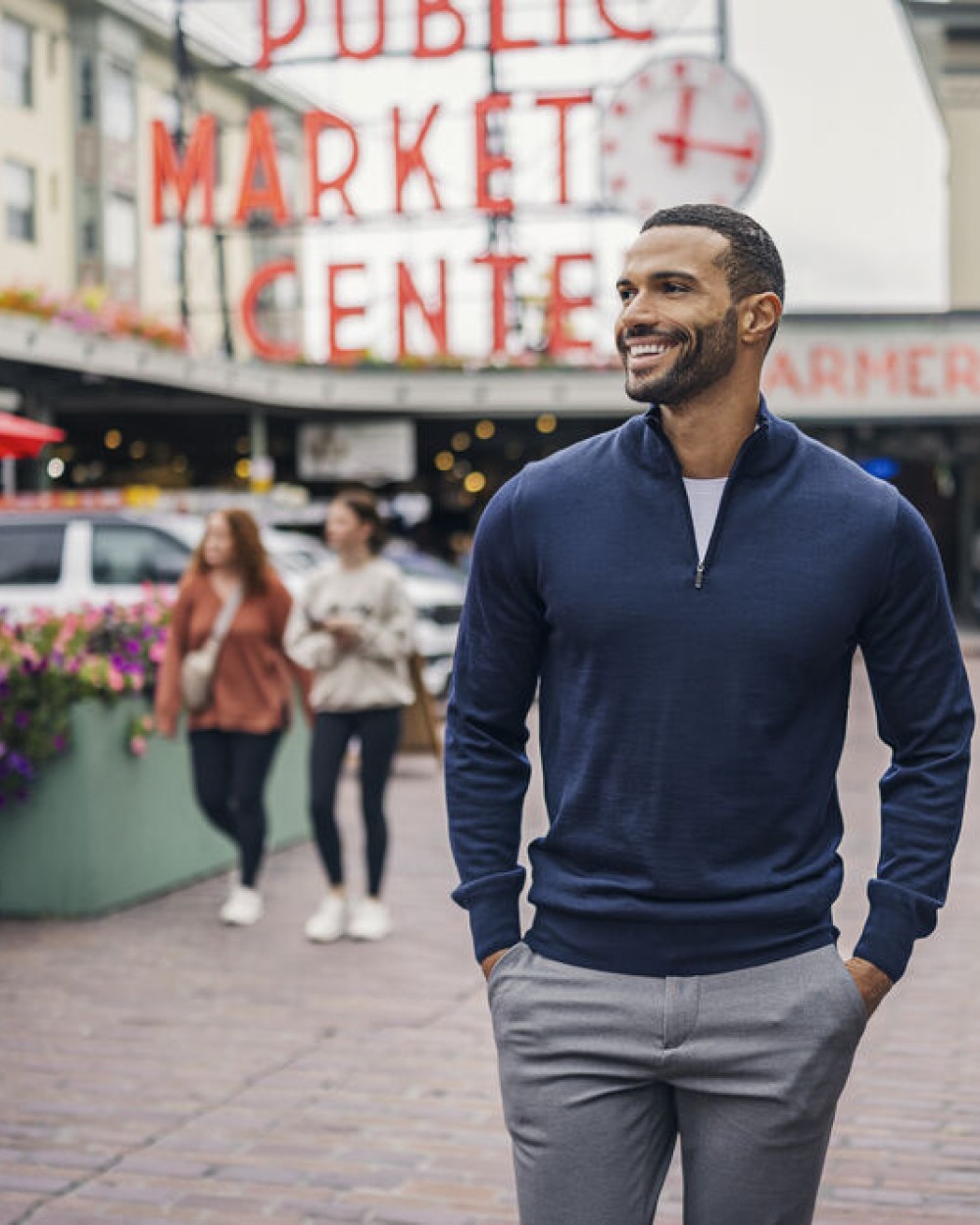 CUTTER & BUCK Everett HZ Sweater Sweatshirts personalisierbar