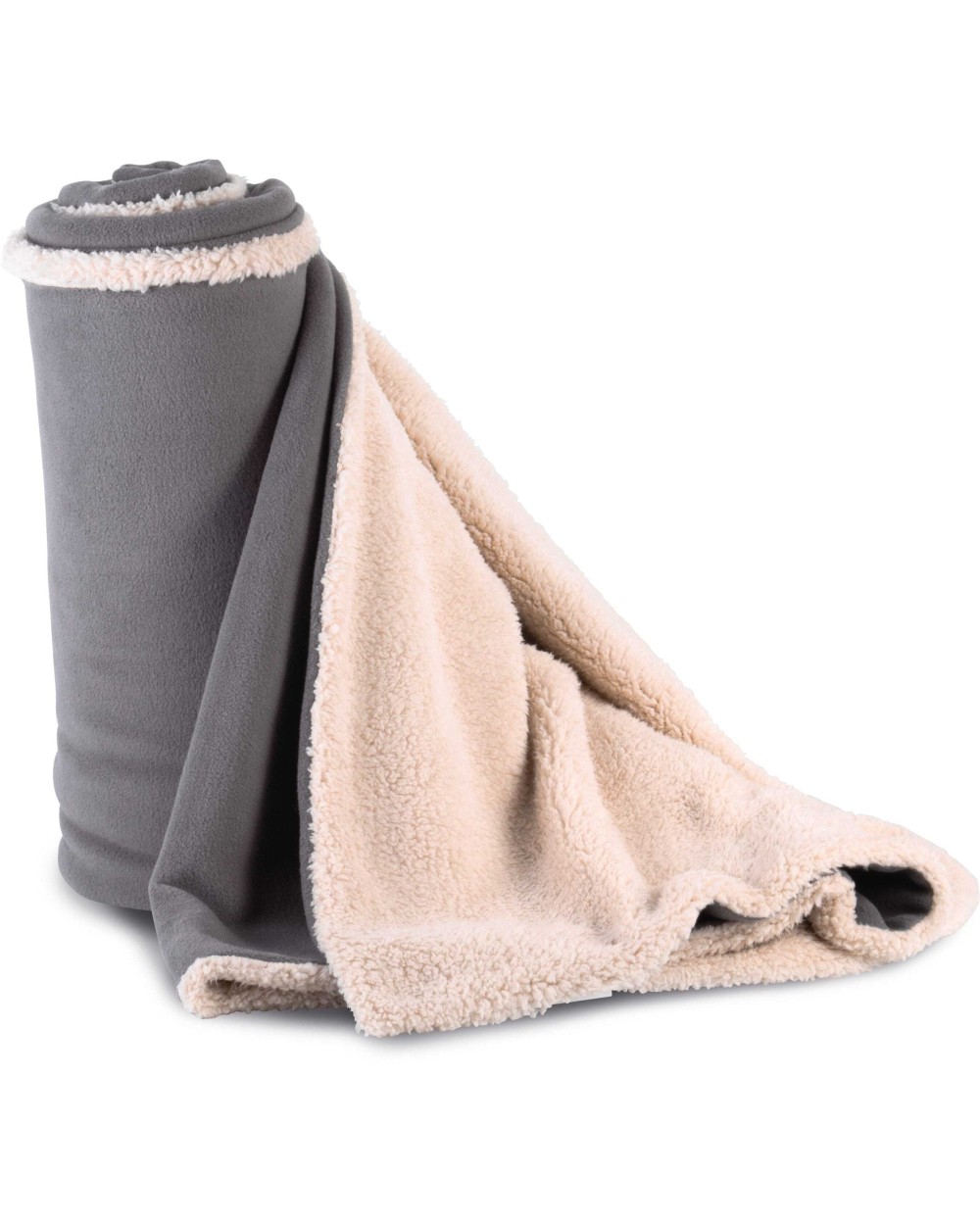 Fleecedekens K-UP Plaid van sherpa voor bedrukking &amp; borduring