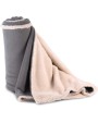 Fleecedekens K-UP Plaid van sherpa voor bedrukking &amp; borduring