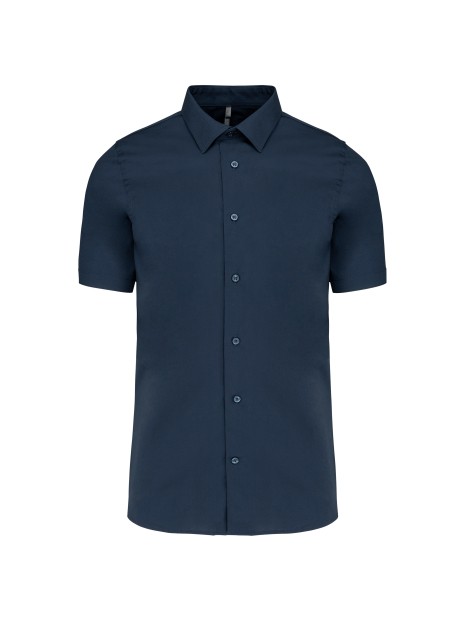 KARIBAN Chemise coton / élasthanne manches courtes /api/colors/b68891a9-1d28-4f7a-8deb-775c45027afd personnalisable