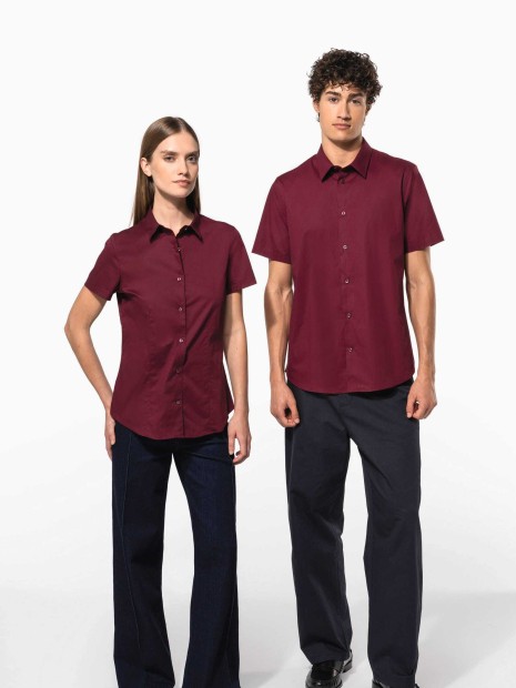 Chemises à personnaliser KARIBAN Chemise coton / élasthanne manches courtes 