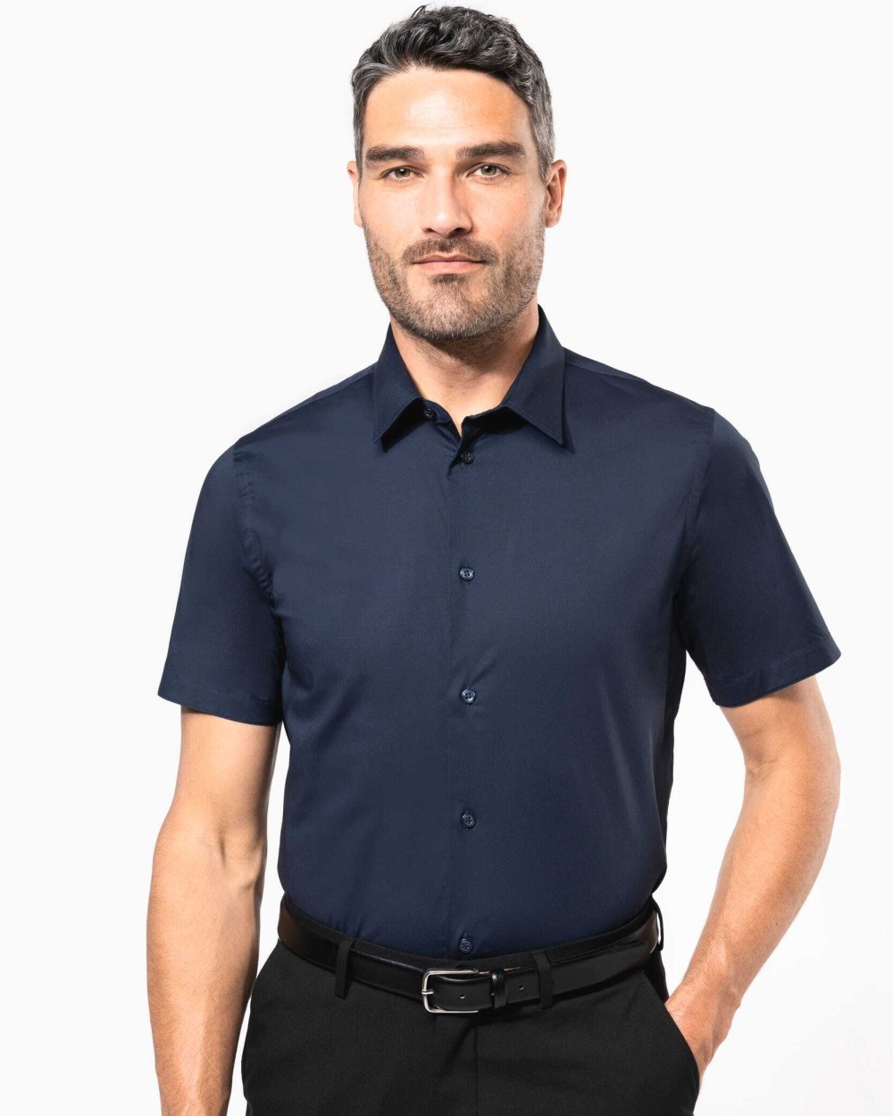 Chemises personnalisable KARIBAN Chemise coton / élasthanne manches courtes