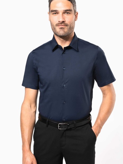 Chemises à personnaliser KARIBAN Chemise coton / élasthanne manches courtes 