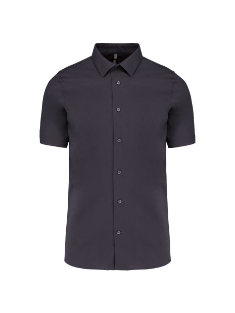 KARIBAN Chemise coton / élasthanne manches courtes /api/colors/a74dfbdb-7821-4e15-a7e5-fe07498d41c7 personnalisable