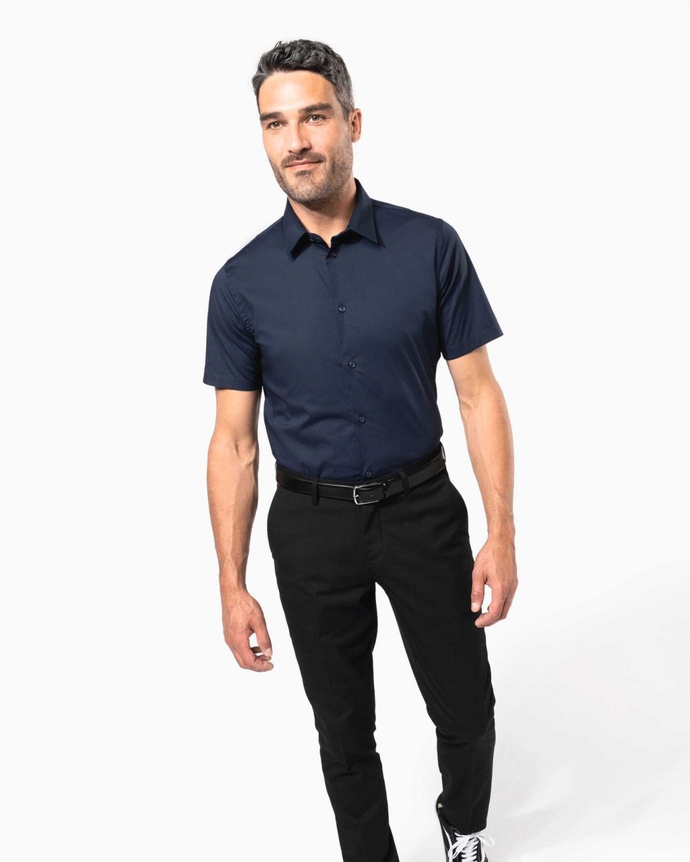 Chemises personnalisable KARIBAN Chemise coton / élasthanne manches courtes