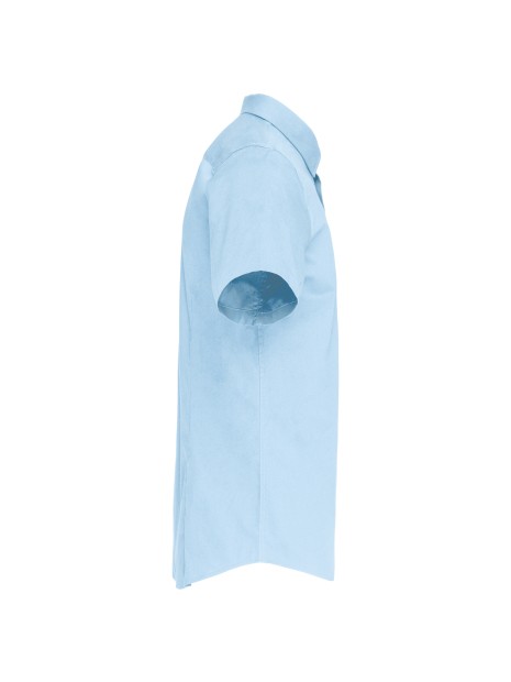 KARIBAN Chemise coton / élasthanne manches courtes /api/colors/4c8673c9-9f30-4885-8015-c784ca13e566 personnalisable